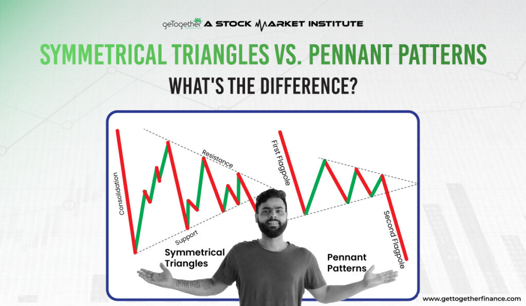 Symmetrical Triangles vs Pennant Patterns